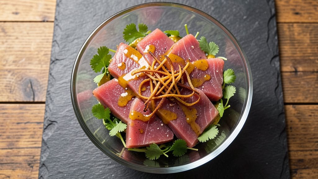 BJ's Ahi Tuna Salad Recipe: Bright Citrus-Marinated Crunch in 15 Minutes
