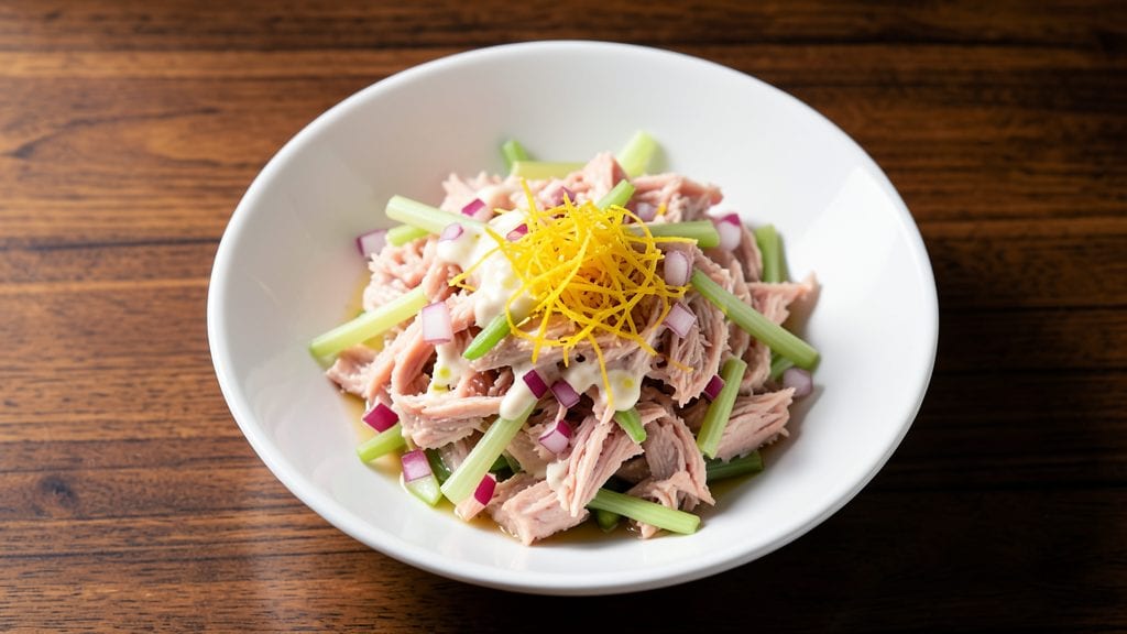 Bobby Flay's Tuna Salad Recipe: Crunchy Celery and Lemon Zest Twist